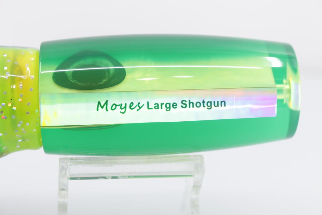 Moyes Lures Chartreuse MOP Green Back Large Shotgun 12" 7.8oz Skirted