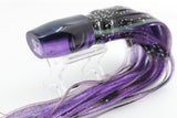Moyes Lures Purple MOP Black Back Small Plunger 9" 5oz Skirted