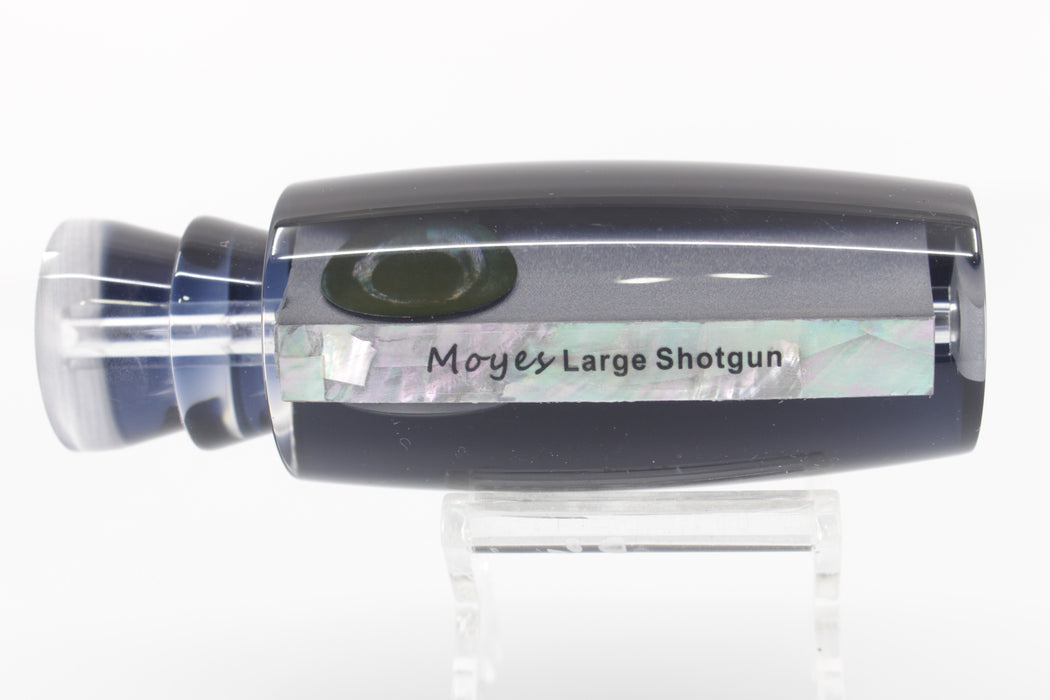 Moyes Lures Silver Glitter Pearl Black Back Large Shotgun 12" 4.7oz