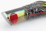 Koya Lures Rainbow Scale Black Pearl Medium Tube 12" 8.5oz Skirted