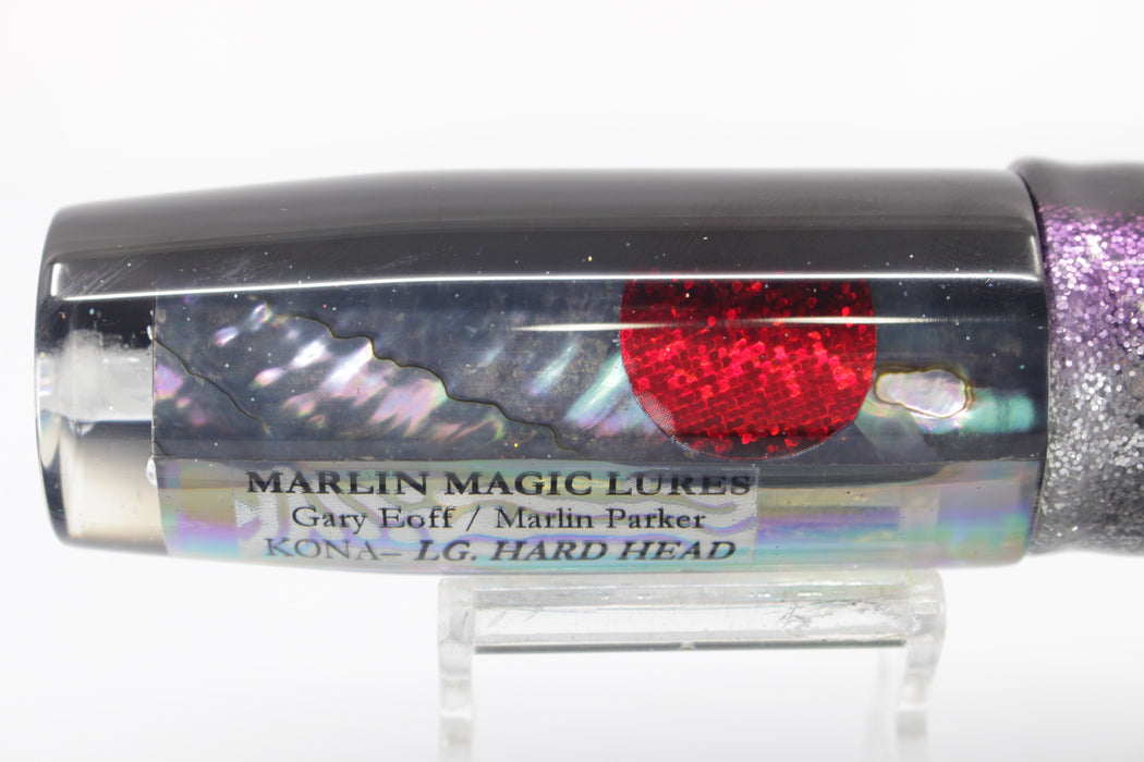 Marlin Magic 2004 Bisbees Abalone Black Back Large Hard Head 12" 7oz Skirted