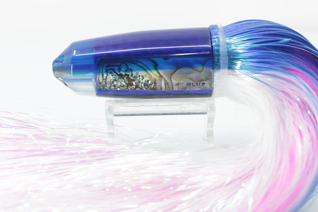 Marlin Magic Lures Deluxe Real Red Abalone Blue Back Baby Blue Jet 9" 6.4oz Flashabou