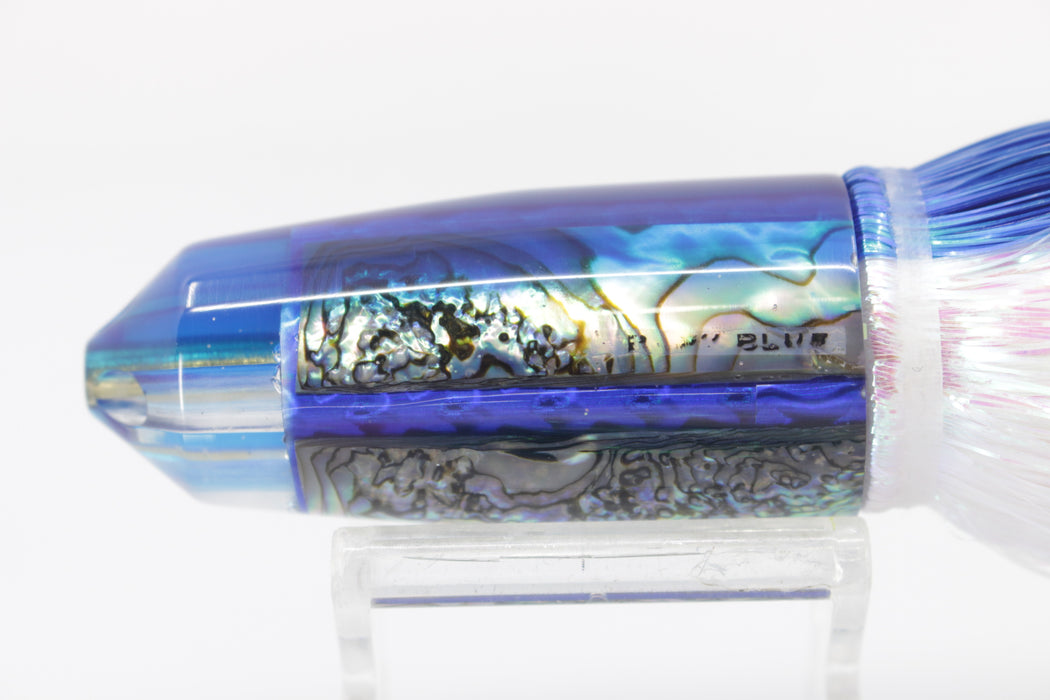 Marlin Magic Lures Deluxe Real Red Abalone Blue Back Baby Blue Jet 9" 6.4oz Flashabou