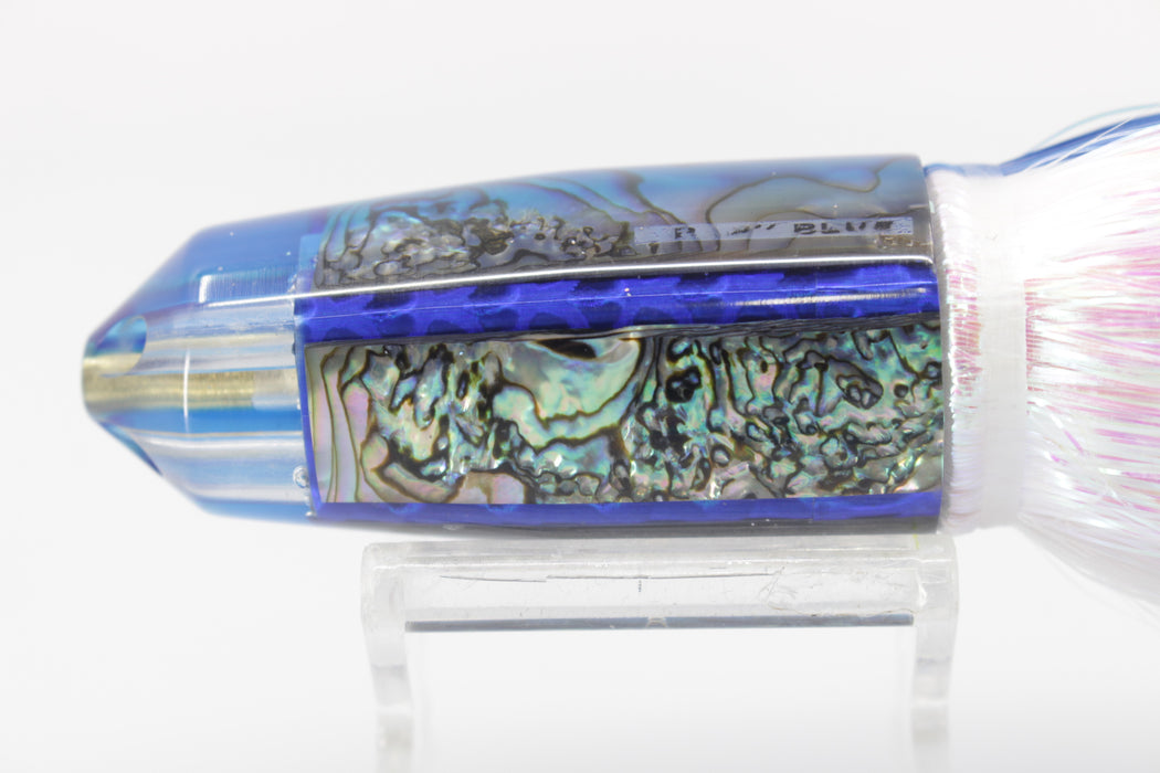 Marlin Magic Lures Deluxe Real Red Abalone Blue Back Baby Blue Jet 9" 6.4oz Flashabou