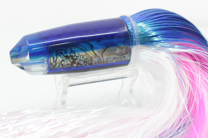 Marlin Magic Lures Deluxe Real Red Abalone Blue Back Baby Blue Jet 9" 6.4oz Flashabou