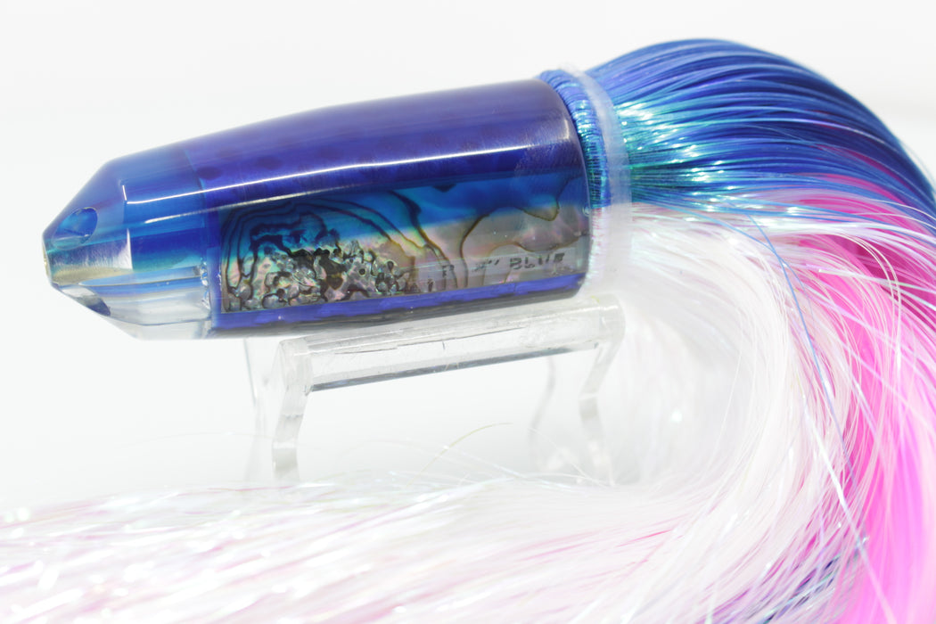 Marlin Magic Lures Deluxe Real Red Abalone Blue Back Baby Blue Jet 9" 6.4oz Flashabou