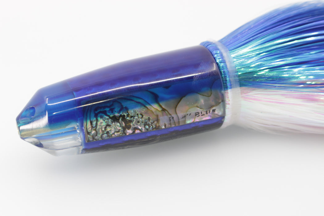 Marlin Magic Lures Deluxe Real Red Abalone Blue Back Baby Blue Jet 9" 6.4oz Flashabou