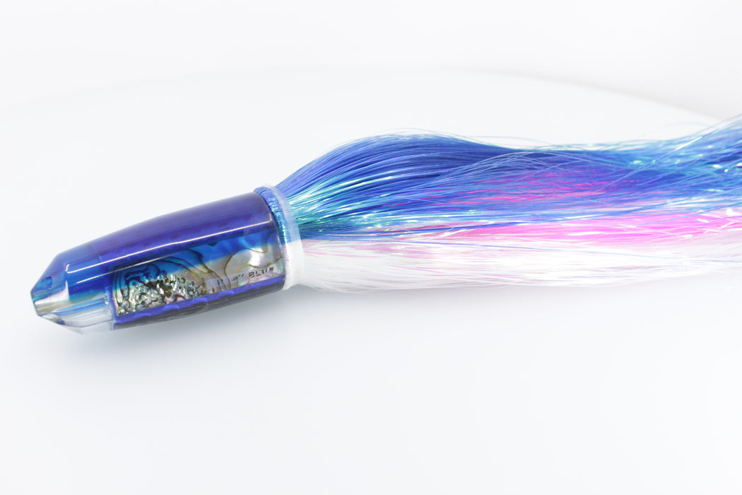 Marlin Magic Lures Deluxe Real Red Abalone Blue Back Baby Blue Jet 9" 6.4oz Flashabou