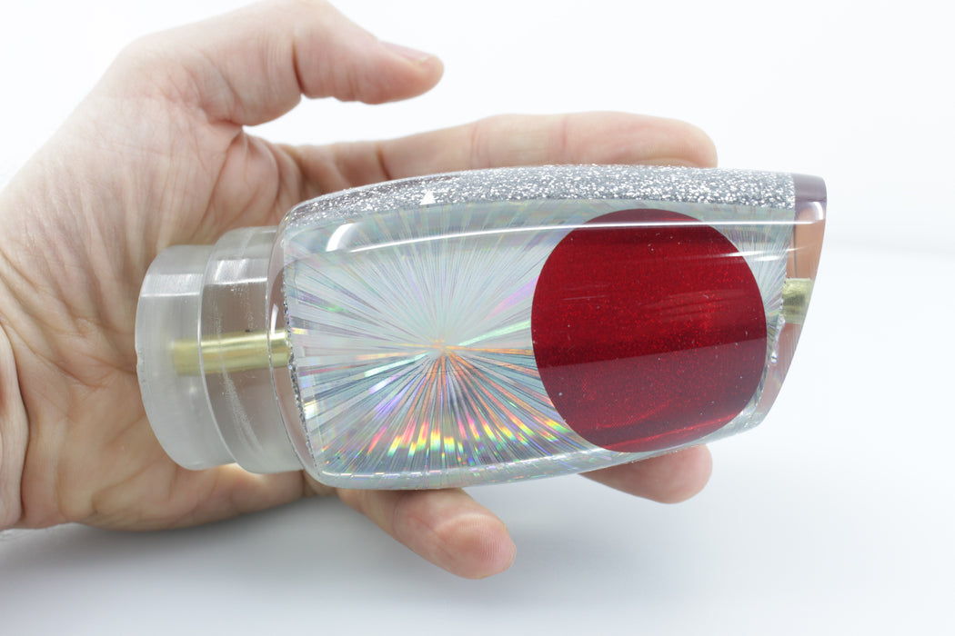 Koya Lures Silver Starburst Silver Glitter Pearl Large Poi Dog 16" 12oz EZ-K