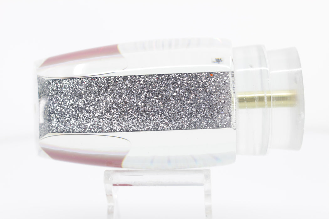 Koya Lures Silver Starburst Silver Glitter Pearl Large Poi Dog 16" 12oz EZ-K