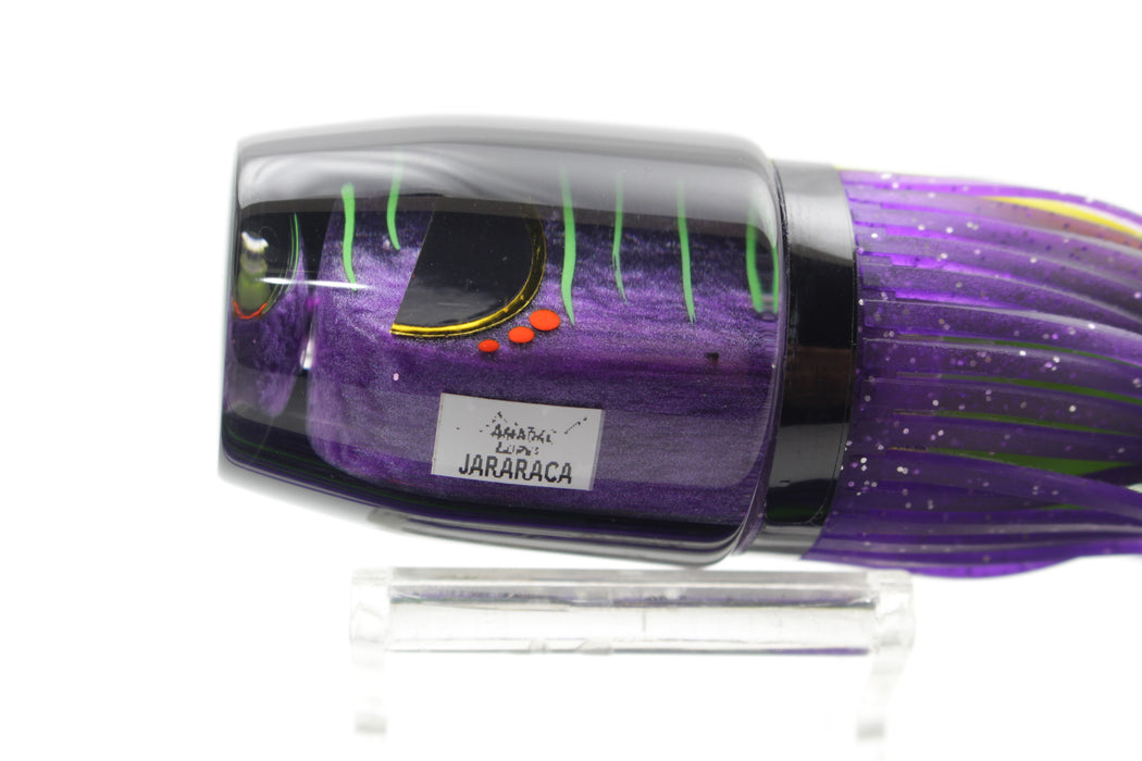Amaral Lures Purple-Black-UV Green Jararaca 12" 4oz