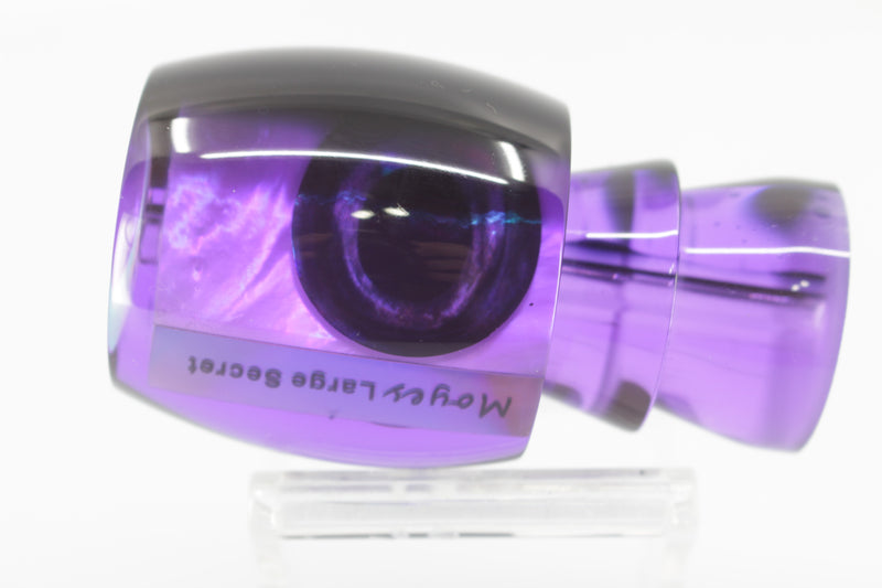 Moyes Lures Purple MOP Black Back Large Secret 12" 3oz