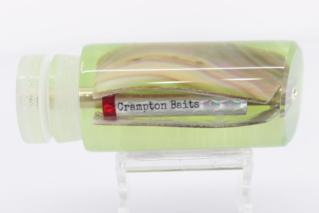 Crampton Baits Real Golden MOP Lime Green Pearl Back #2 Tube 12" 5.2oz