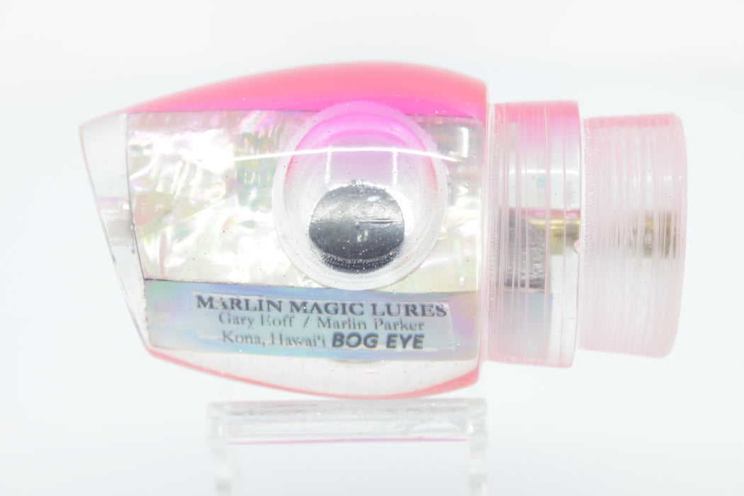 Marlin Magic Lures White Awabi Pearl Pink Back Doll Eyes Bog Eye 14" 7.8oz