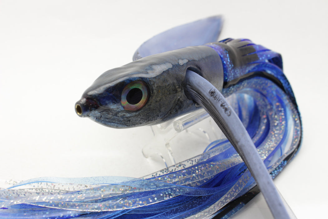 Niiyama Lures Dark Blue Back Flying Fish Silicone Wings 12" 12oz Skirted #3