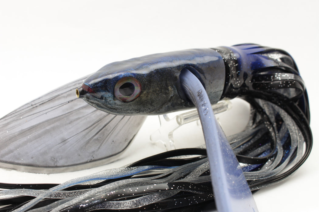 Niiyama Lures Dark Blue Back Flying Fish Silicone Wings 12" 12oz Skirted #1