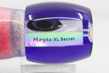 Moyes Lures White MOP Blue Back XL Secret 14" 9oz Skirted