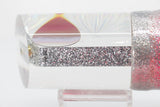 Koya Lures Silver Starburst Silver Glitter Pearl Large Tube 14" 11.5oz Skirted