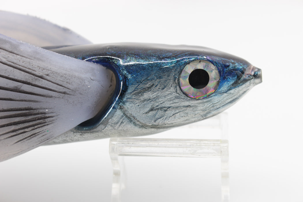 Niiyama Lures Dark Blue Back Flying Fish Silicone Wings 12" 14oz Skirted Evil