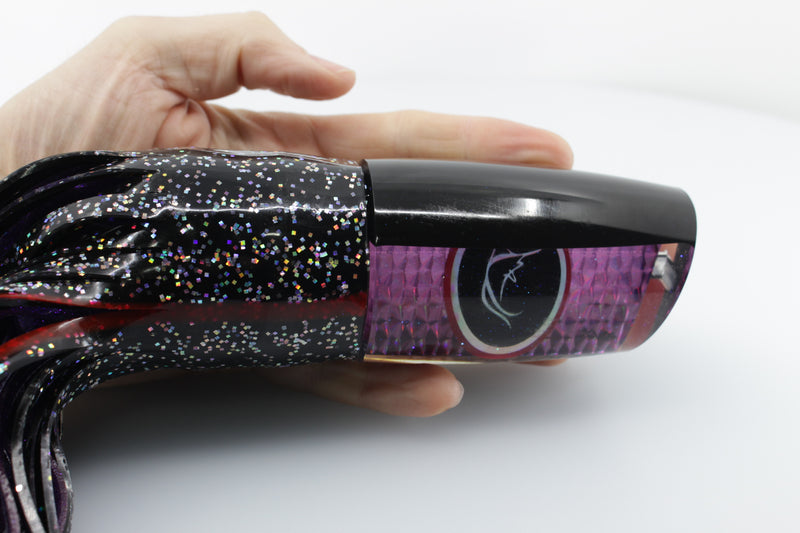 Bonze Lures Purple Rainbow Scale Black Back Black Eyes Outrageous 16" 18oz