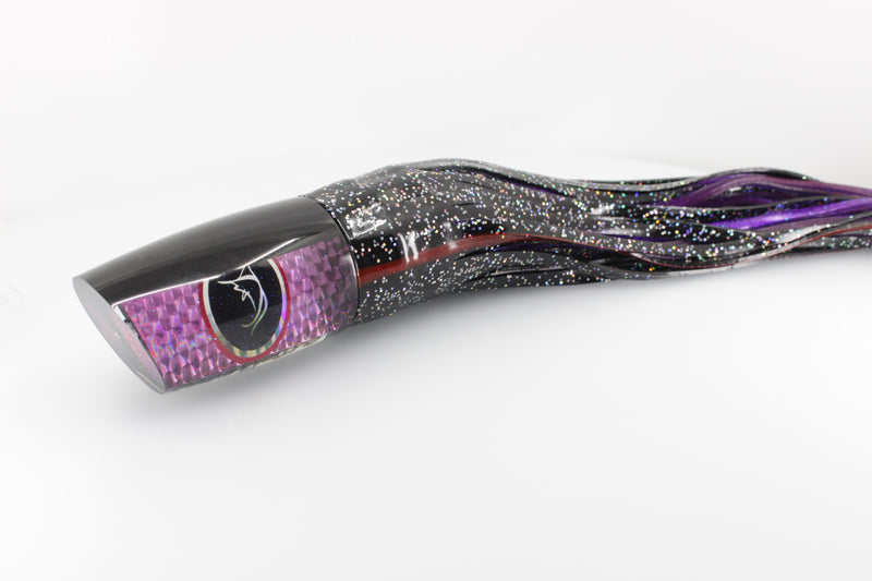 Bonze Lures Purple Rainbow Scale Black Back Black Eyes Outrageous 16" 18oz