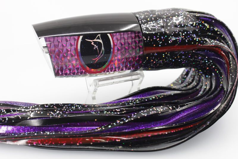 Bonze Lures Purple Rainbow Scale Black Back Black Eyes Outrageous 16" 18oz