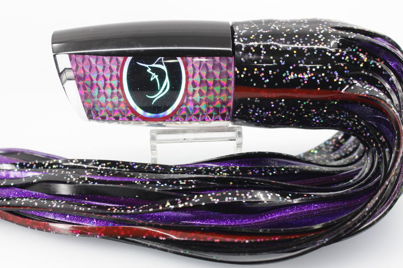 Bonze Lures Purple Rainbow Scale Black Back Black Eyes Outrageous 16" 18oz