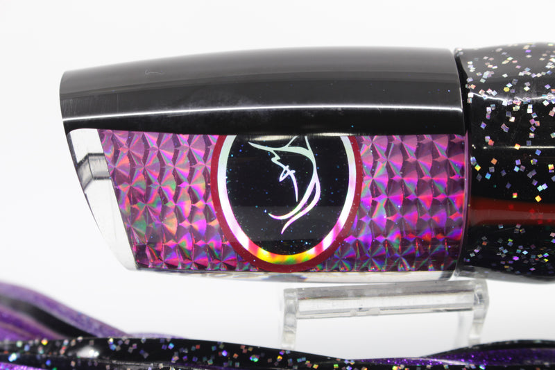 Bonze Lures Purple Rainbow Scale Black Back Black Eyes Outrageous 16" 18oz
