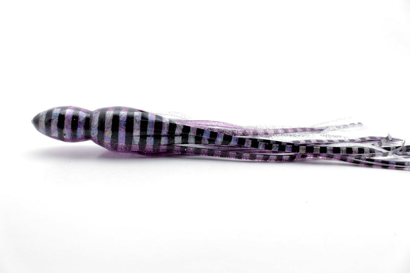 #63 BOM Replacement Skirt - Purple Aurora Black Stripe-Silver Glitter