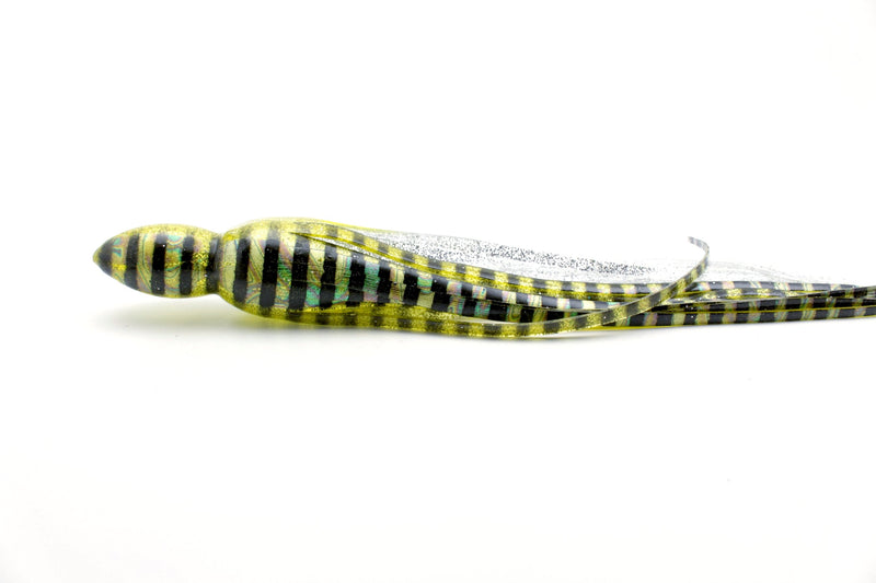 #220 BOM Replacement Skirt - Yellow Aurora Black Stripes-Silver Glitter