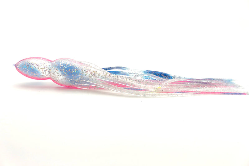 #213 BOM Replacement Skirt - Clear Flake Blue Stripes-Pink Line
