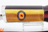 Pulsator Lures Orange Rainbow Scale Orange Eyes Single Lead Tube 14" 9oz Skirted
