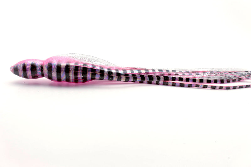 #230 BOM Replacement Skirt - Pink Aurora Black Stripes-Silver Glitter