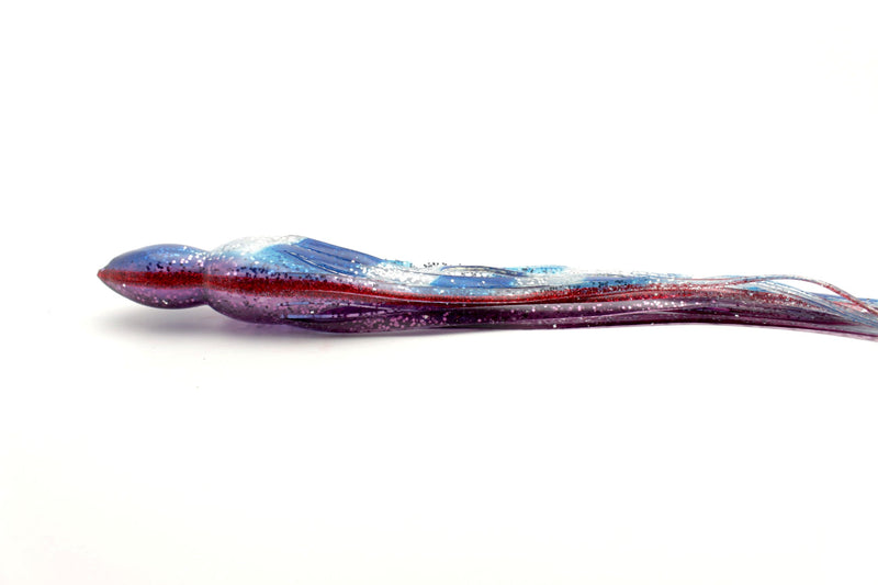 #SP19 BOM Replacement Skirt - Clear Flake Blue Stripes-Purple Flake-Red Line