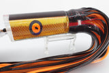 Pulsator Lures Orange Rainbow Scale Orange Eyes Single Lead Tube 14" 9oz Skirted