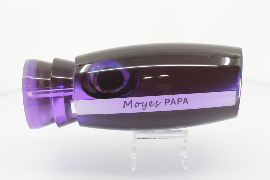 Moyes Lures Purple Mirror Black Back Papa Teaser 27oz