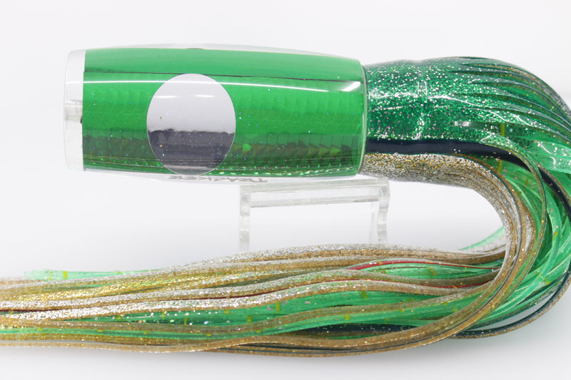 Bonze Lures Green Rainbow Scale Mirrored Eyes Tracker 12" 10oz
