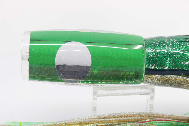 Bonze Lures Green Rainbow Scale Mirrored Eyes Tracker 12" 10oz