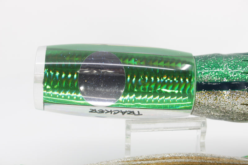 Bonze Lures Green Rainbow Scale Mirrored Eyes Tracker 12" 10oz