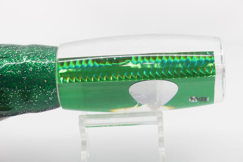 Bonze Lures Green Rainbow Scale Mirrored Eyes Tracker 12" 10oz