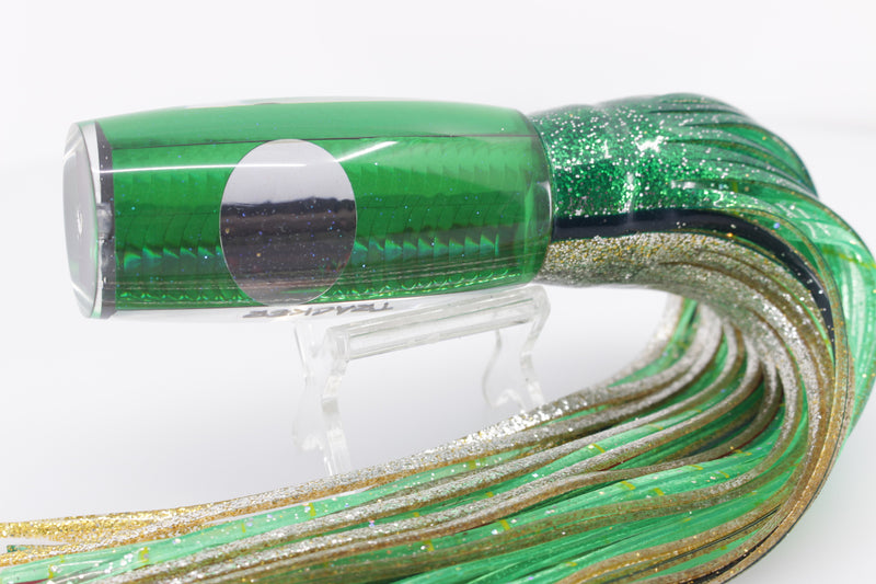 Bonze Lures Green Rainbow Scale Mirrored Eyes Tracker 12" 10oz