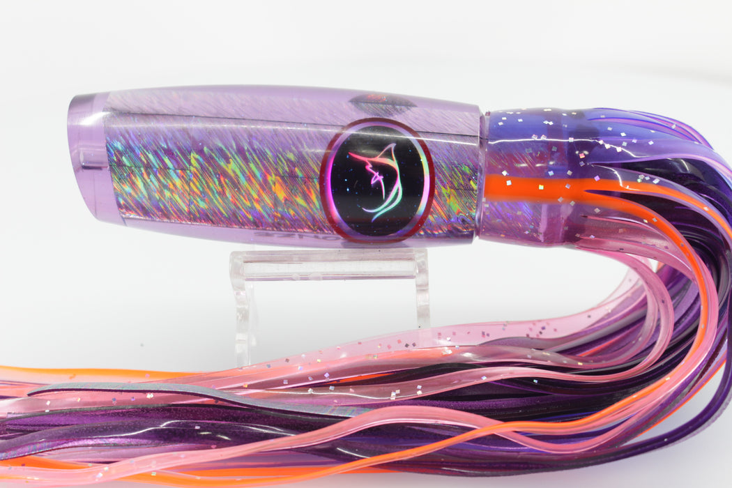 Bonze Lures Purple Rainbow Black Eyes Sea Creature 12" 7.5oz