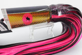 Pulsator Lures Black-Pink Rainbow Scale Single Lead Tube 14" 9oz Skirted