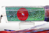 Pulsator Lures Blue-Green Dragon Skin Red Eyes Double Lead Tube 16" 19oz Skirted