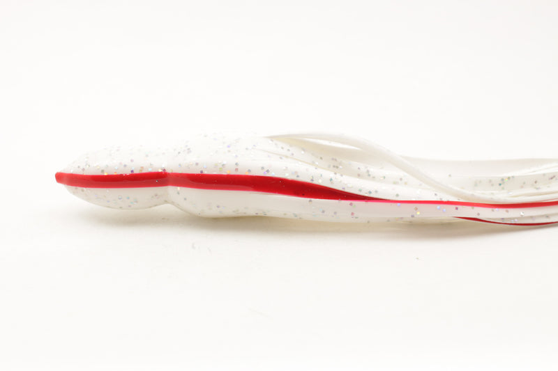 #JM29 BOM Replacement Skirt - White Silver Glitter Red Line