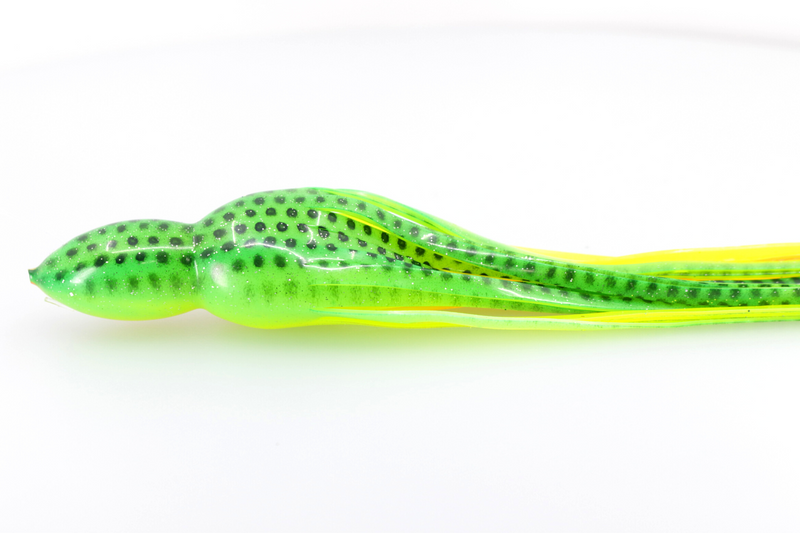 #M15 BOM Replacement Skirt - Green Black Dots-Chartreuse Pink Line