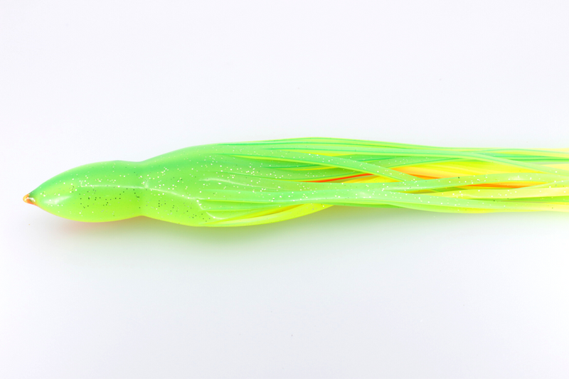 #12 TANTRUM Octopus Skirt - Green-Chartreuse Pink Lateral Line