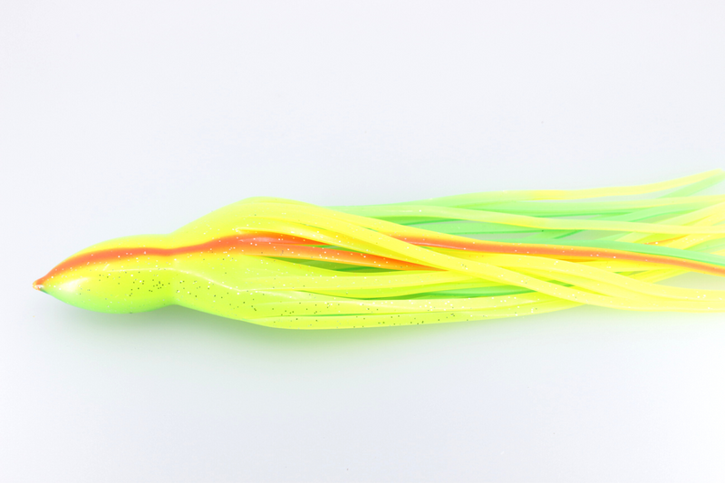 #12 TANTRUM Octopus Skirt - Green-Chartreuse Pink Lateral Line