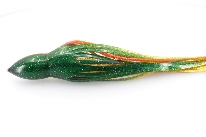 #15 TANTRUM Octopus Skirt - Green-Gold Pink Lateral Line