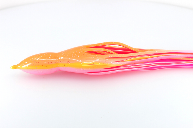 #16 TANTRUM Octopus Skirt - Orange-Light Pink Bright Pink Inner Yellow Lateral Line